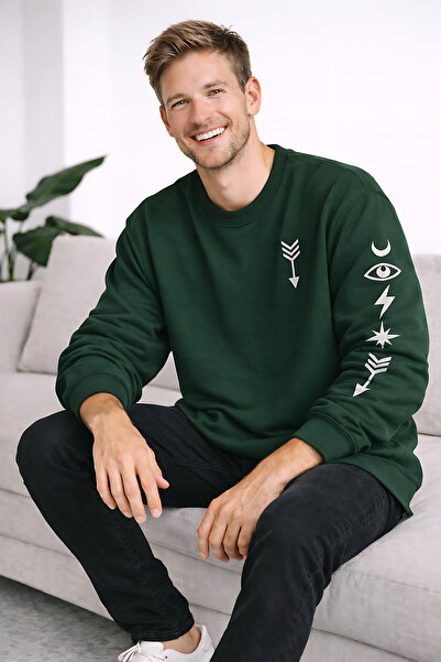 ArtYus 3 Thread Images Printed Unisex Circular Neck Sweatshirt