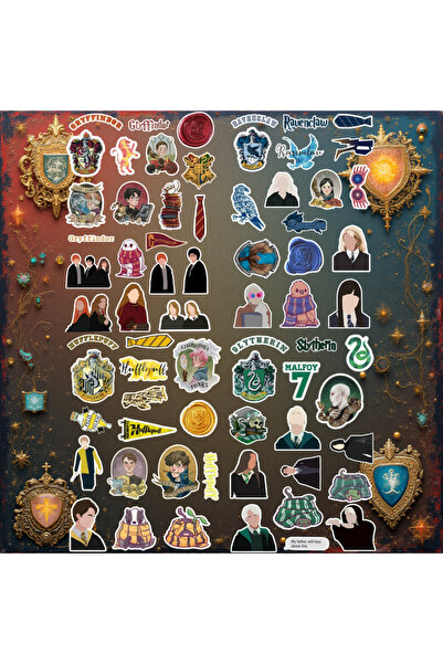 jadesticker Harry Potter Evleri Sticker Seti – 4 Ev Teması Gryffindor Slyther...