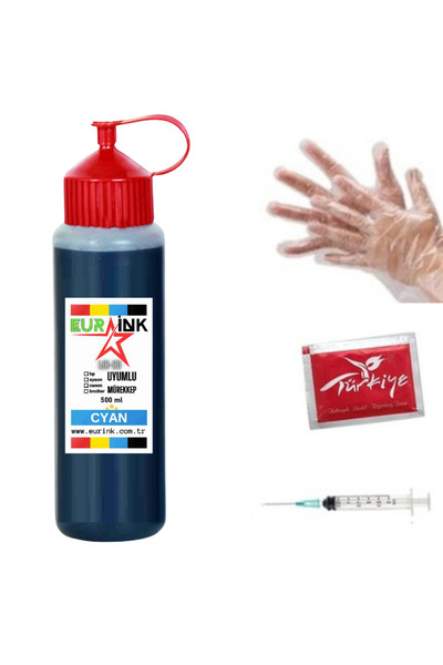BROTHER DCP-T720DW Yazıcı uyumlu mürekkep Cyan 500 ml
