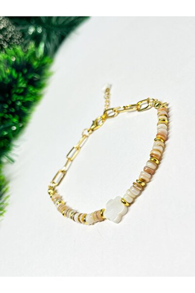 Agatella Tasarım Special Design Steel Bracelet with Stone Beads – Modern Desi...