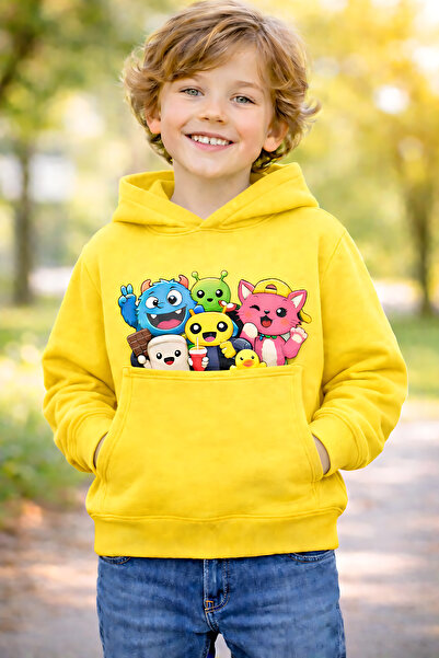 ArtYus Minion personaj ler cu imprimeu 3 İplik Ş cu căptușeală din fleece K c...