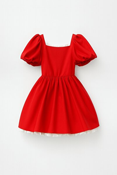 shop Rochie roșie țesută pentru fetițe