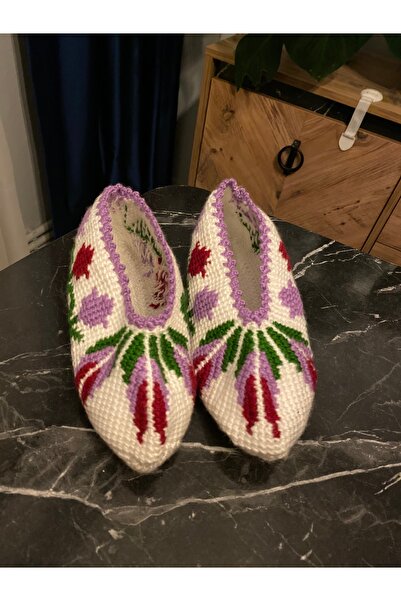 CNSASF Tunus İşi Patik/El Örgüsü Çeyizlik Çetik-Patik