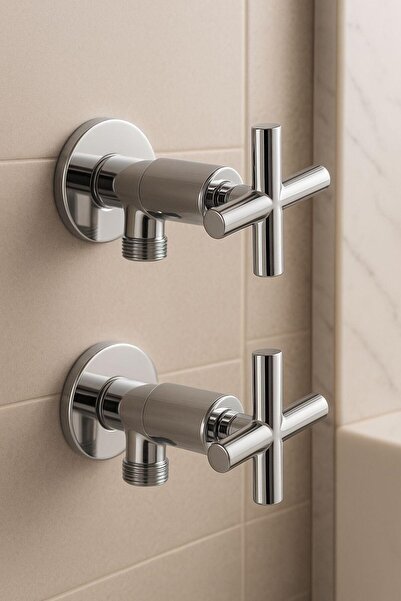 Viosa Koç Başlıklı Klozet Ara Taharet Musluğu 2 'Li Set Ayna Dahil