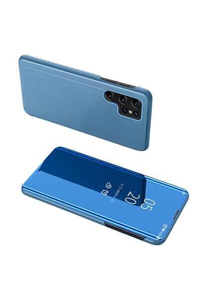 OEM Samsung Galaxy S24 Ultra Clear View Flip Case - Blue