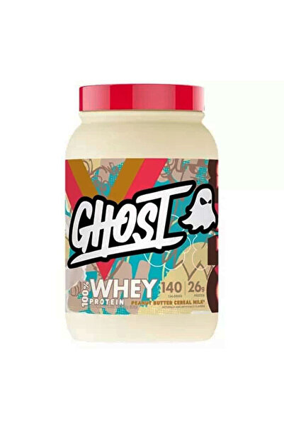 Ghost 100% Whey Protein, Peanut Butter Cereal, 2 LB, Whey Protein 25G, Soy Free