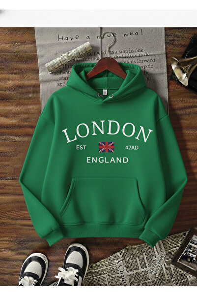 Mayer Butik سويت شيرت للجنسين للرجال/النساء لندن ملون مخصص مطبوع قطن قصة فضفا...