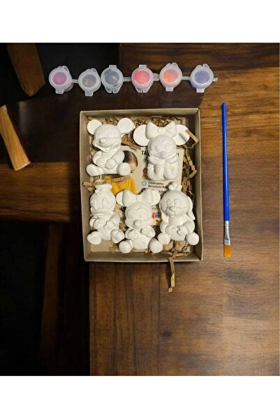 magnocandles Mickey Mouse 5’li Taş Boyama Figür Çocuk Gelişimi Anne çocuk Yet...