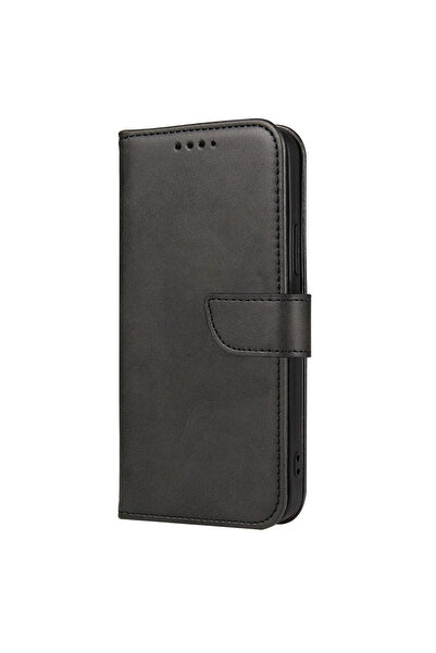 OEM Husă cu suport și flip neagră pentru Samsung Galaxy S24 Plus