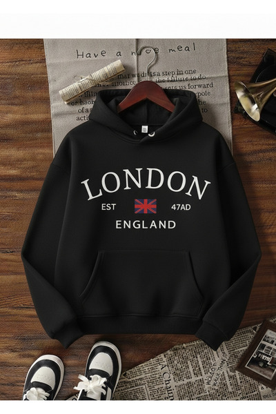 Mayer Butik Unisex Ανδρικό/Γυναικείο Φούτερ με κουκούλα από βαμβάκι με προσαρ...