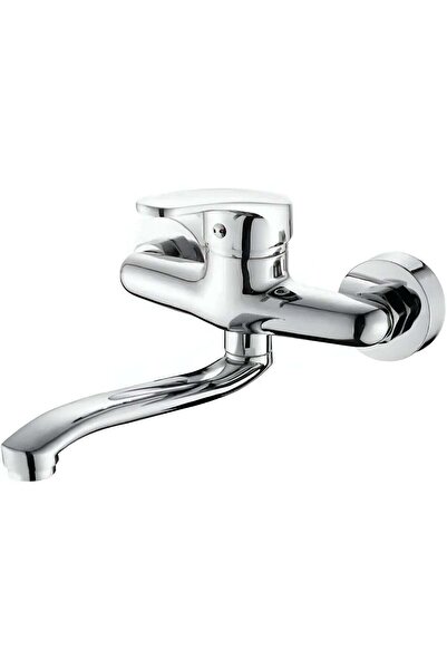 Generic Wall Mounted Kitchen Mixer Tap – Brass Hot & Cold Sink Mixer with Swi...