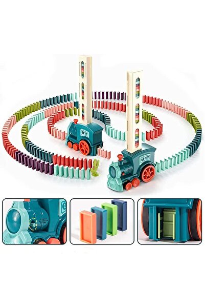 DMG TECH مجموعة ألعاب قطار الدومينو