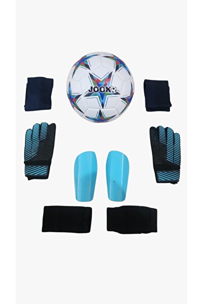 unes Futbol Topu ve Aksesuarları Seti – Tekmelik, Çorap ve Kaleci Eldiveni