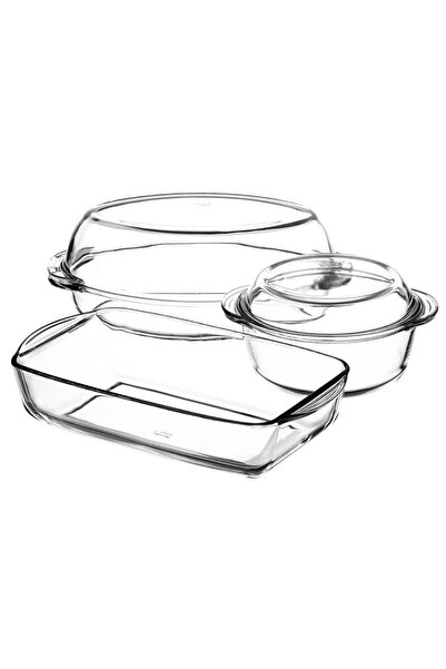 Paşabahçe 2 قطعة من البوركام، مجموعة من 5 قطع