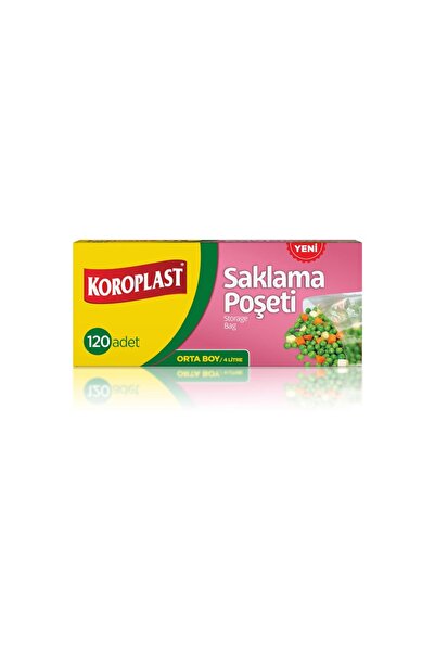 Koroplast 5 ADET Orta Boy Saklama Poşeti 120 li 24x38 Cm