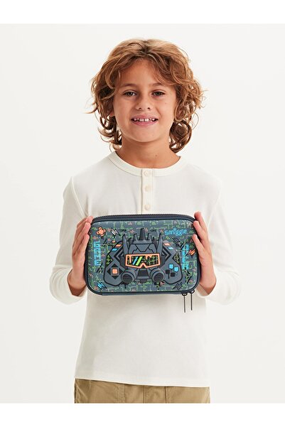 SMIGGLE Trailblazer Hardtop Character Pencil Case – Hardtop, Gray