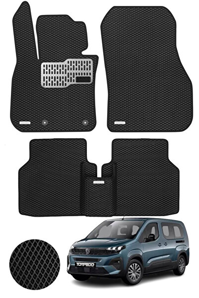 TORPEDO Peugeot Rifter 2018 ve Sonrası Uyumlu Hücreli Premium Eva Paspas Seti...