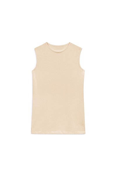 praye Crew Neck Sleeveless Bodysuit