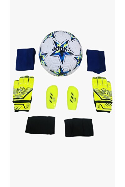 unes Futbol Topu ve Aksesuarları Seti – Tekmelik, Çorap ve Kaleci Eldiveni