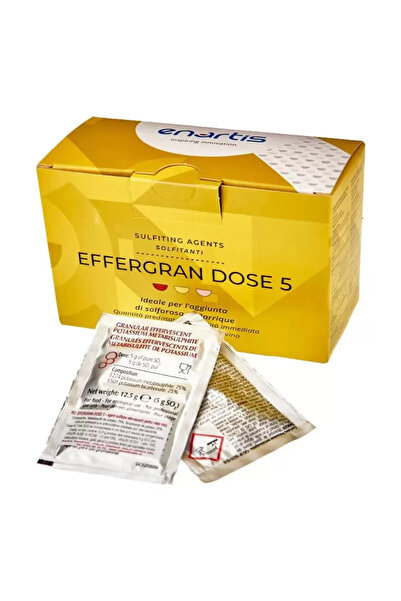 Enartis Effergran doză 5 plic sulfit efervescent 100L vin alb