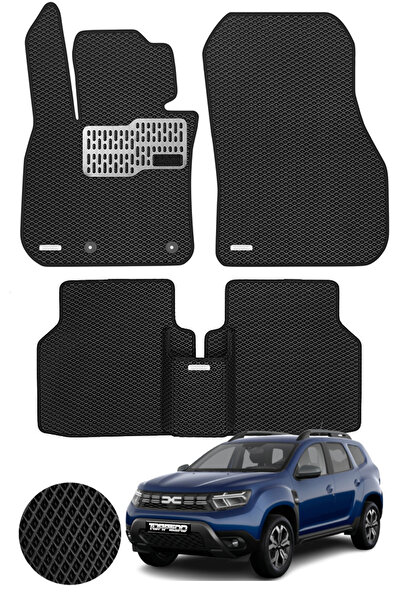 TORPEDO Dacia Duster 2018-2023 Arası Uyumlu Hücreli Premium Eva Paspas Seti T...