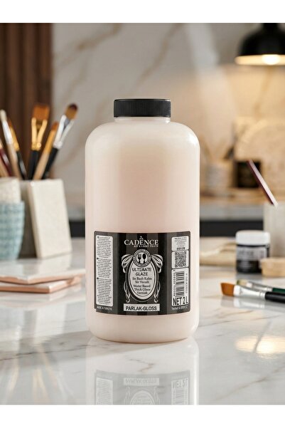 Cadence Ultimate Glaze Parlak 2000 ml Tüm Yüzeyler Kokusuz Su Bazlı Kalın Sır...