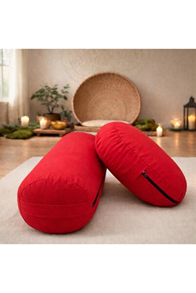 Remege Spor Malzemeleri Set de perne duble pentru meditație yoga, pernă rotun...