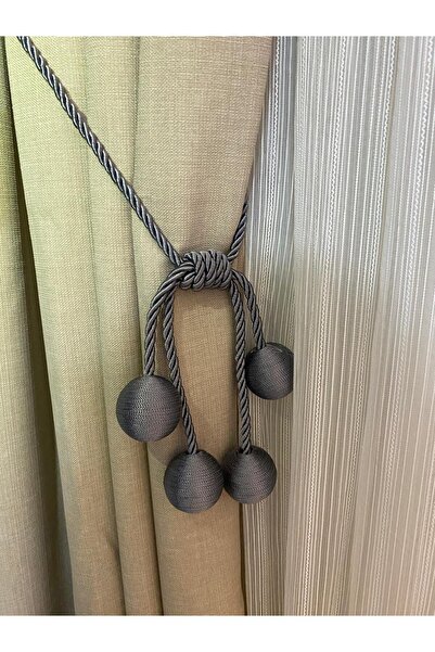 BURYAHOME 4 Toplu Kornişe Takılmalı Tavan Braçolu Perde Halatı