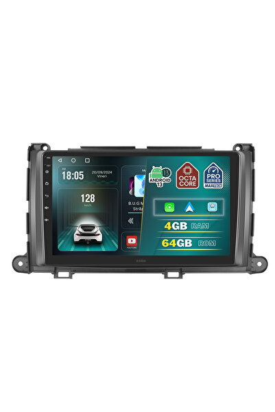 MaxTech Navigatie Toyota Sienna 2011-2013 dedicata, MaxTech® PRO SERIES, 4 GB...