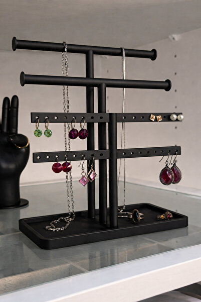 3DayıCrafts 3D Printing Jewelry Stand – Earring, Necklace, and Ring Organizer