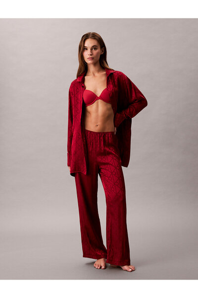 Calvin Klein Satin Sheen Print Pajama Pants