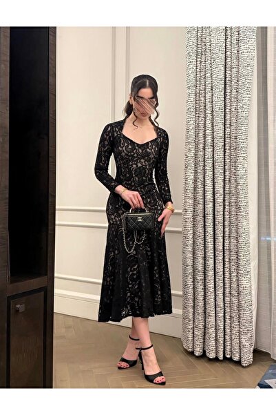 Almorjan Elegant lace midi dress