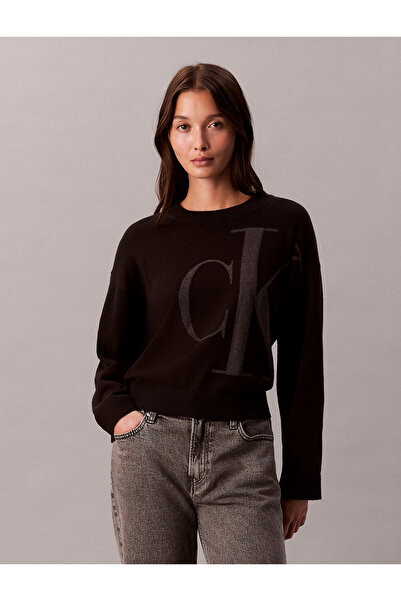 Calvin Klein Smooth Cotton Monogram Jacquard Top