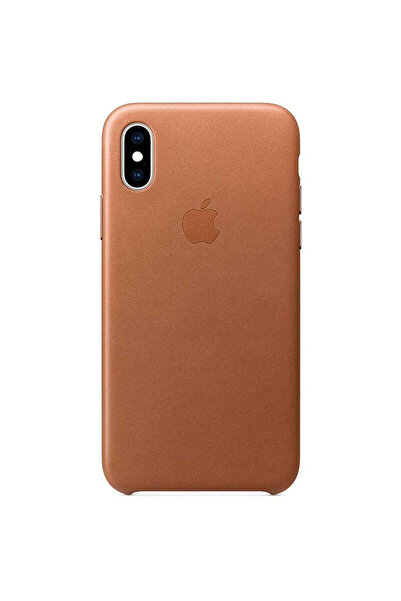 Apple Genuine Leather Case for iPhone XS Max, Saddle Brown - MRWV2ZM/A, Original