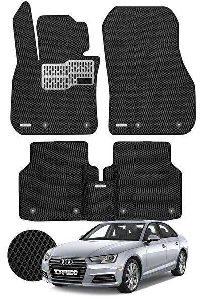 TORPEDO Audi A4 B9 2015-2024 Arası Arka Paspas Klipsli Uyumlu Hücreli Premium...