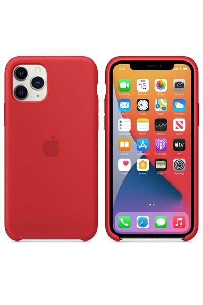 Apple Silicone Case for iPhone 11 Pro, Red - MWYH2ZM/A, Original, Resealed