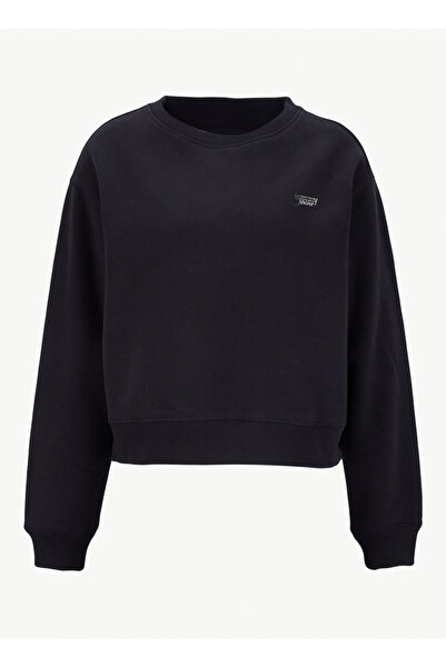 Tommy Jeans Yuvarlak Yaka Baskılı Siyah Kadın Sweatshırt DW0DW21961BDS