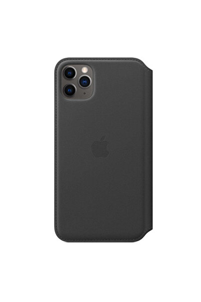Apple Husa Piele Naturala Folio pt. iPhone 11 Pro Max, Black - MX082ZM/A, Ori...