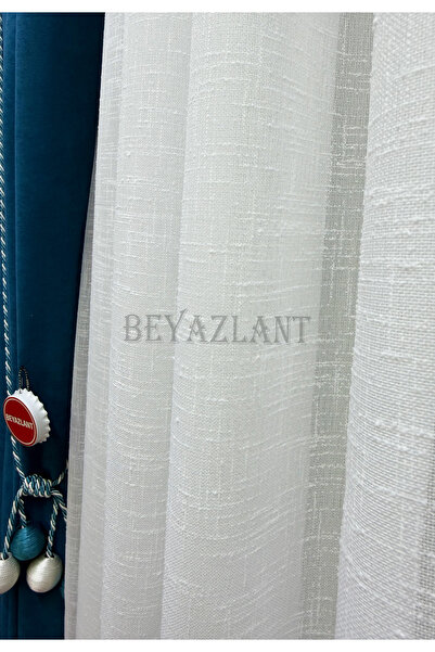 BEYAZLANT ARM PARİS KETEN ORJİNAL FOLDET GRAMAJLI 1/3 SIK PİLELİ TÜL PERDE ÜT...