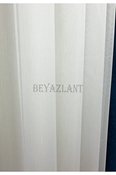 BEYAZLANT MAT İPEK SOFT BAMBU GRAMAJLI 1/3 SIK PİLELİ TÜL PERDE ÜTÜ İSTEMEZ E...