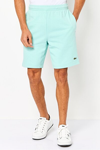 Lacoste Men Embroidered Logo Basic Shorts, Mint Green