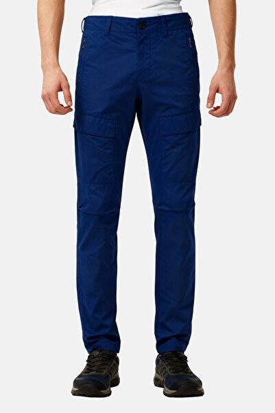 Lacoste Men Regular Fit Solid Cargo Pants, Blue