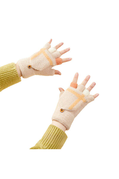 Hurtel Manusi fara Degete pt. Femei & Copii cu Protectie Detasabila