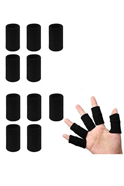 Arabest ١٠ قطع من واقيات أغطية الأصابع، أغطية أصابع رياضية، دعامة للإبهام، دع...