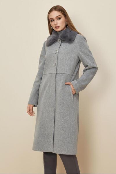 Alvina Faux Fur Detailed Coat 90612