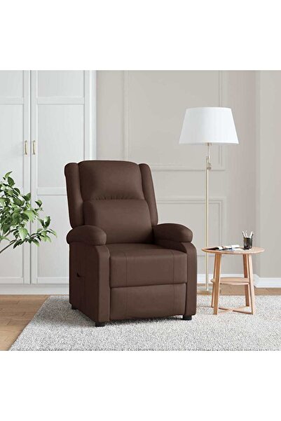 vidaxl Recliner Chair Brown Faux Leather