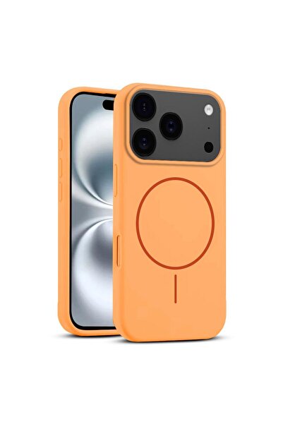 Zebana Apple iPhone 17 Pro Uyumlu Kılıf Liquid Soft Silikon Kılıf (Kablosuz Ş...
