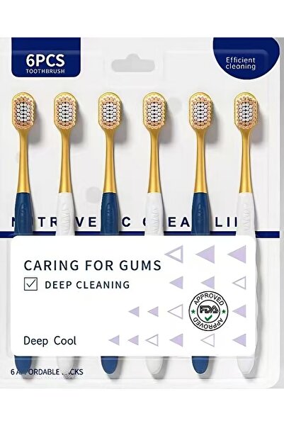 sengen 6-pack of high-quality soft-bristle toothbrushes