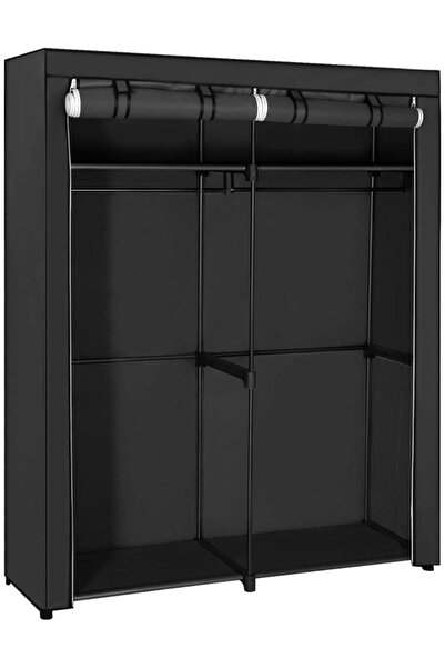 SONGMICS Black RYG02BK Fabric Wardrobe for Home, Living Room, Drawing Room (1...