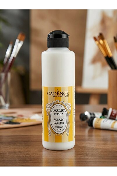 Cadence Akrilik Vernik Yarı Mat 250 ml Tüm Yüzeyler Kokusuz Su Bazlı Akrilik ...